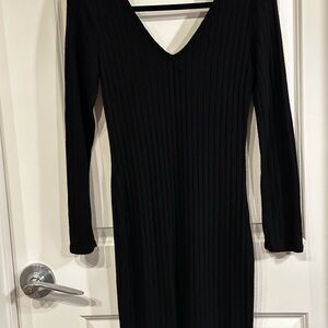 Fashion Nova Black Long Sleeve Dress